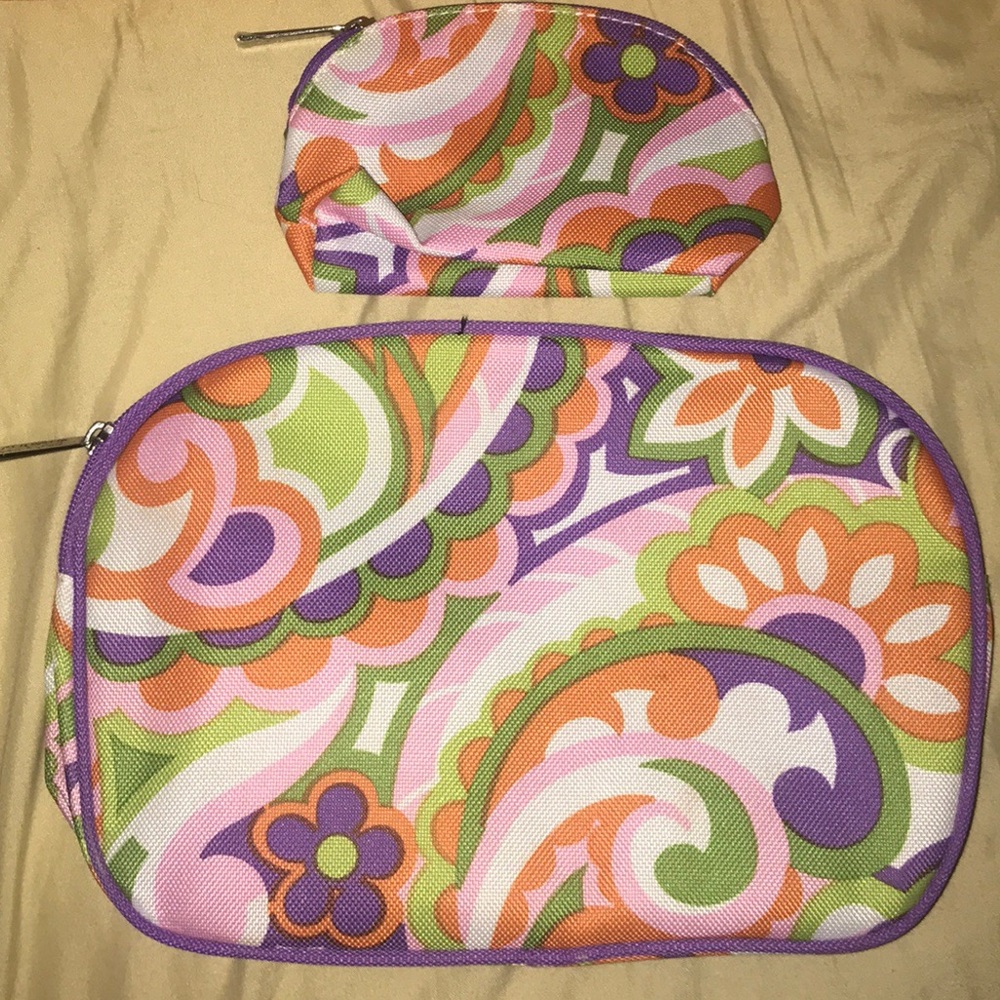 Clinique floral Makeup Bag.